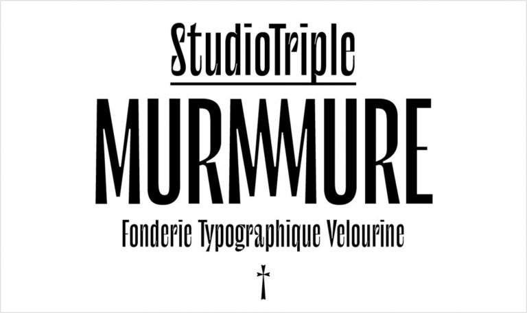 Murmure free font